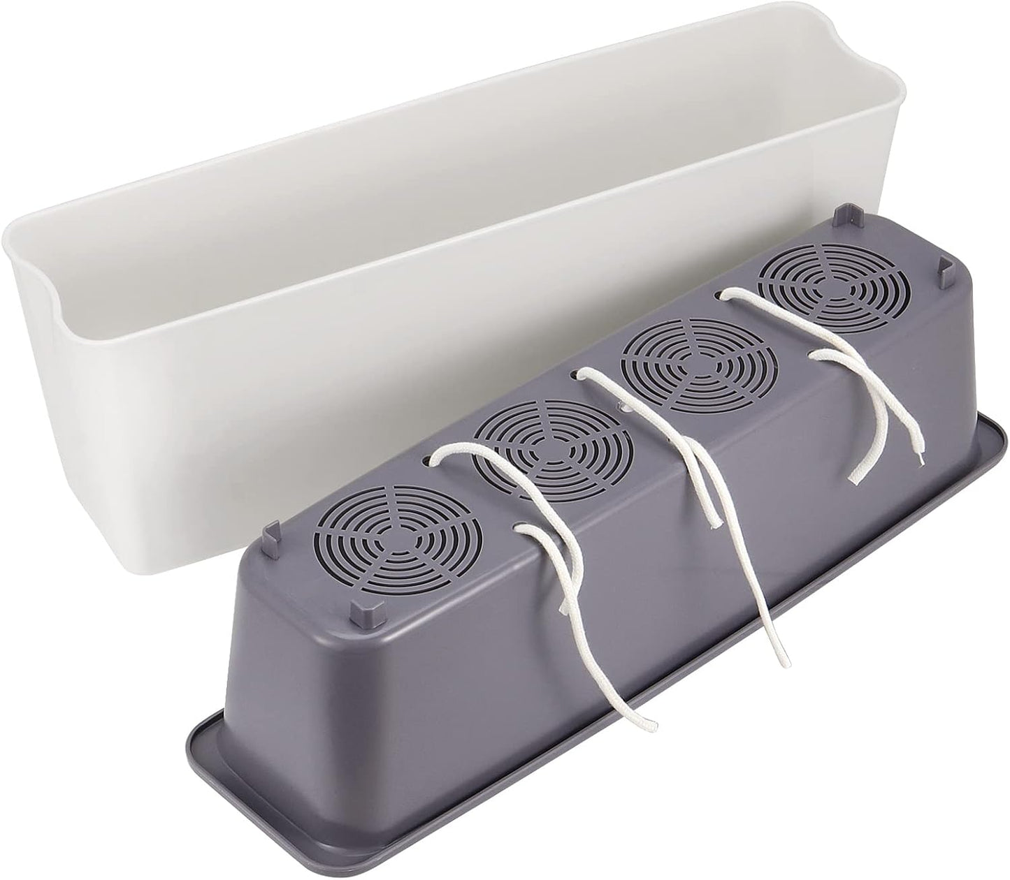 Slimline Self-Watering Planter – Outdoor Fence-Friendly Design | Plant Mate