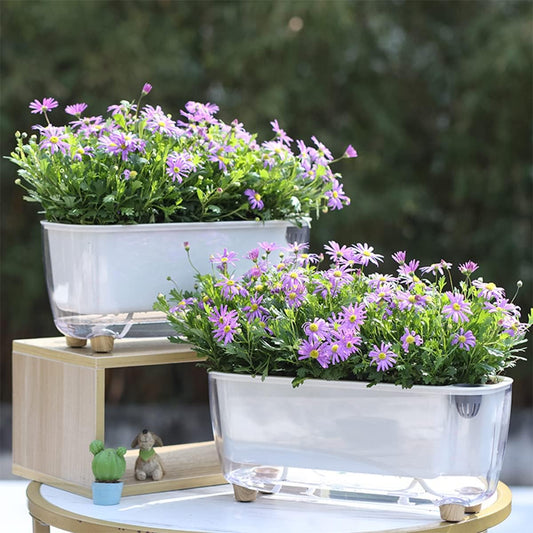 Stylish Modern Self-Watering Planter – 2 Contemporary Designs | Plant Mate