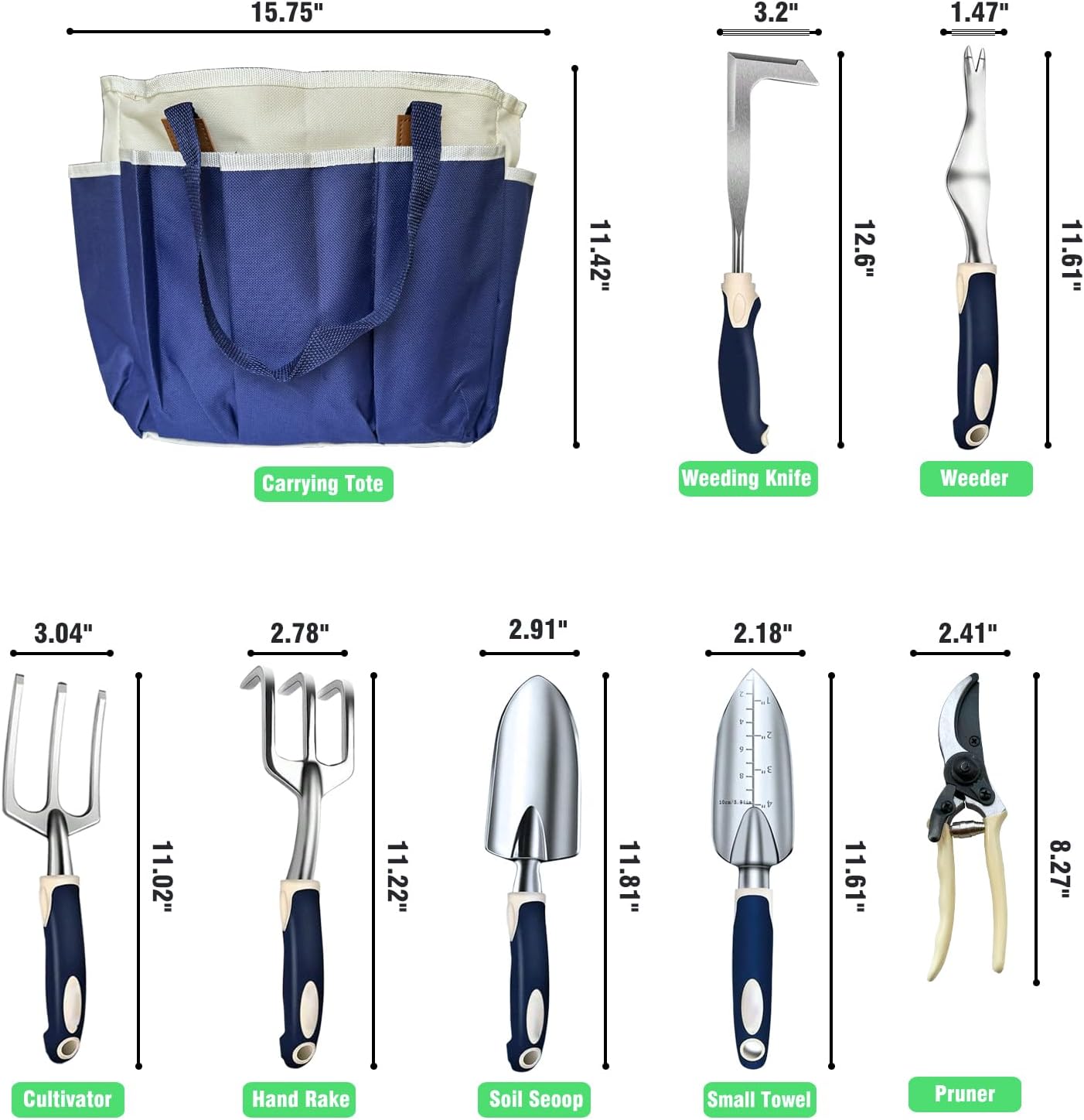 Heavy-Duty Garden Tool Set for Adults – Durable, Ergonomic Gardening Essentials | Plant Mate