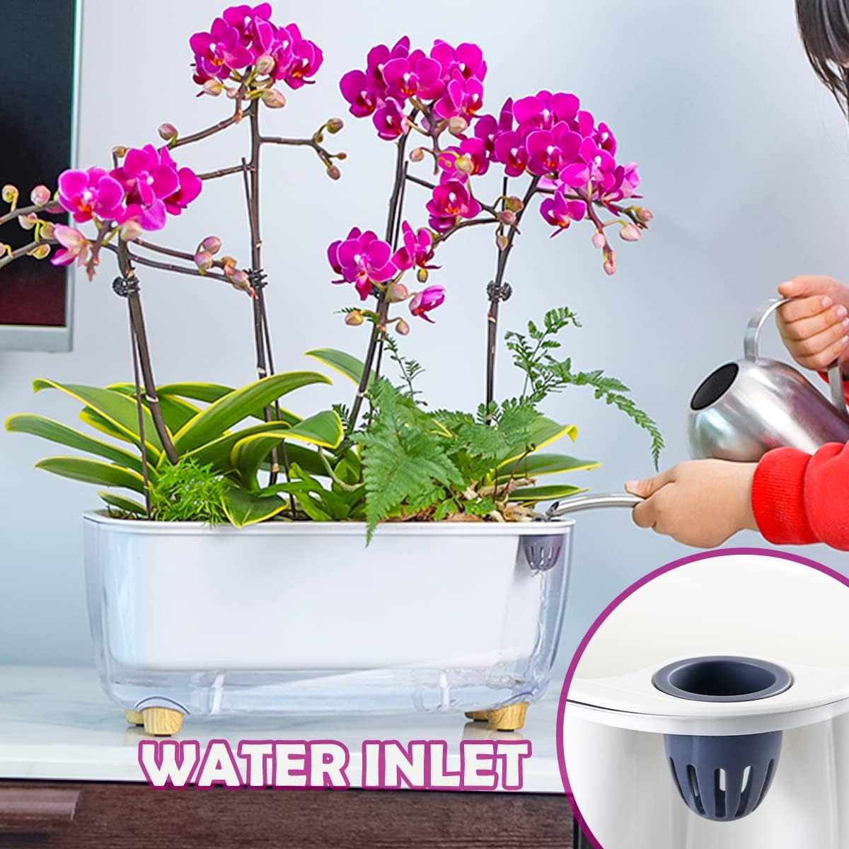 Stylish Modern Self-Watering Planter – 2 Contemporary Designs | Plant Mate