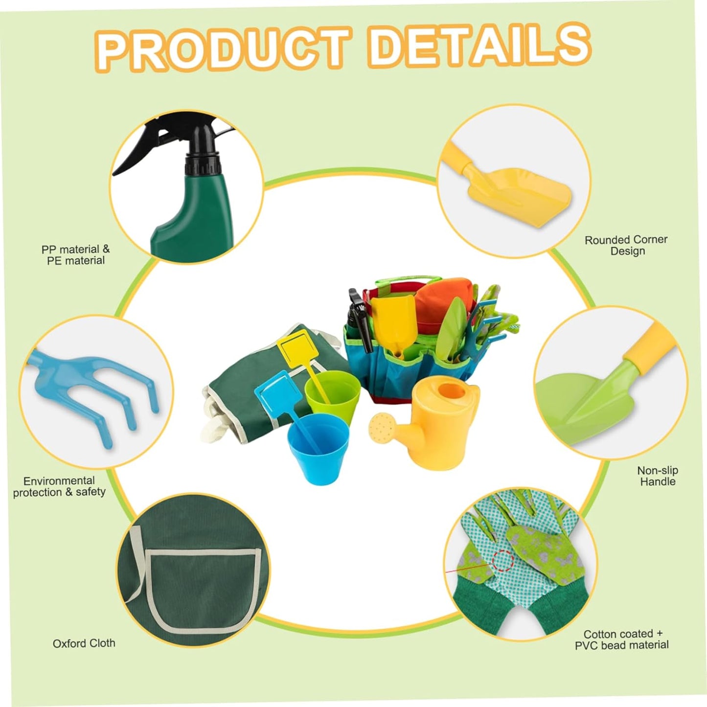 Plant Mate Kids 11 Piece Gardening Tool Set – Safe, Fun & Educational for Little Gardeners!