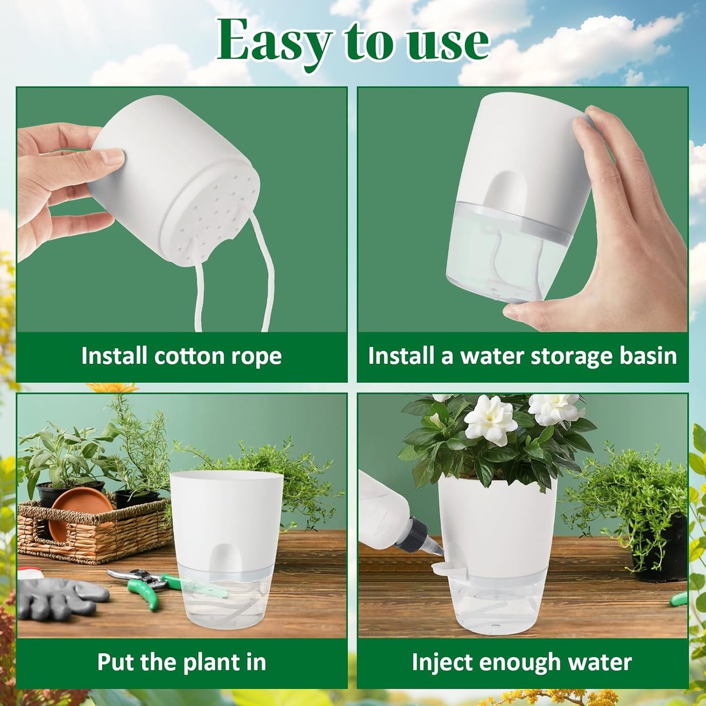 Popular Self-Watering Pots – Modern Planters with See-Through Base | Plant Mate