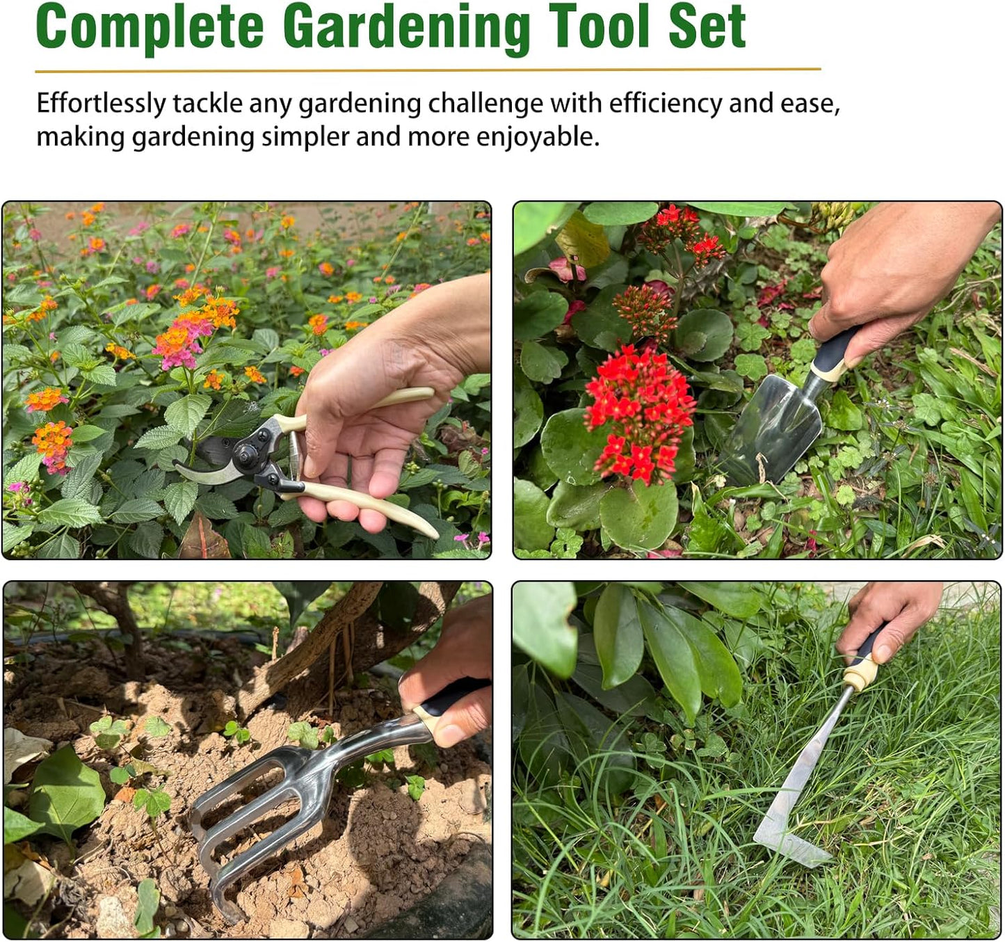 Heavy-Duty Garden Tool Set for Adults – Durable, Ergonomic Gardening Essentials | Plant Mate