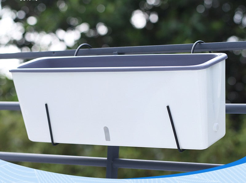Slimline Self-Watering Planter – Outdoor Fence-Friendly Design | Plant Mate