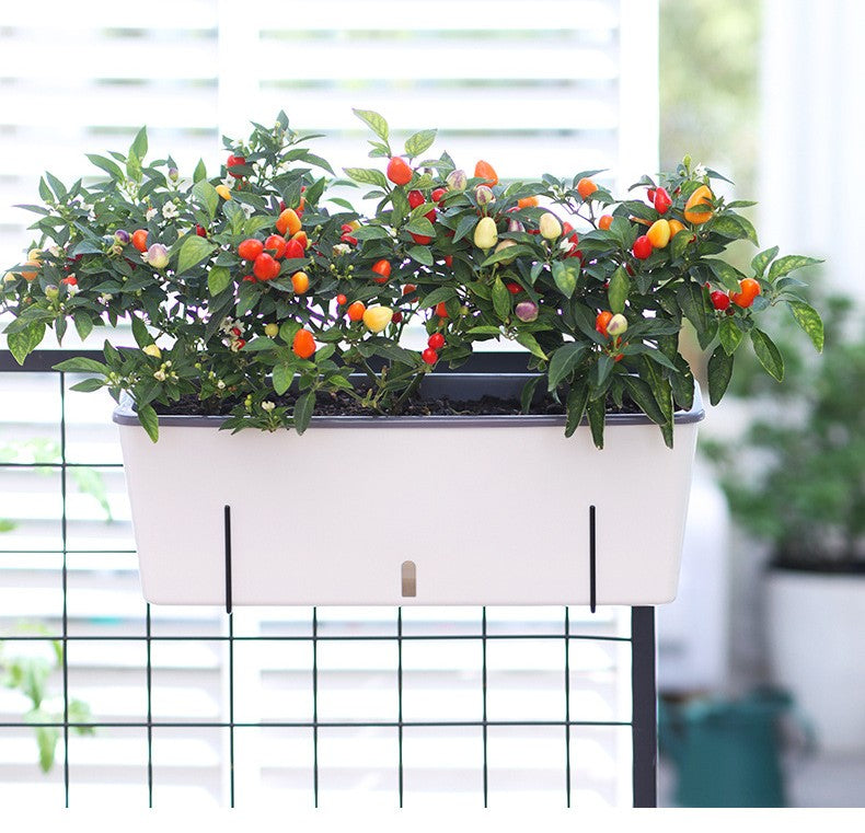 Slimline Self-Watering Planter – Outdoor Fence-Friendly Design | Plant Mate