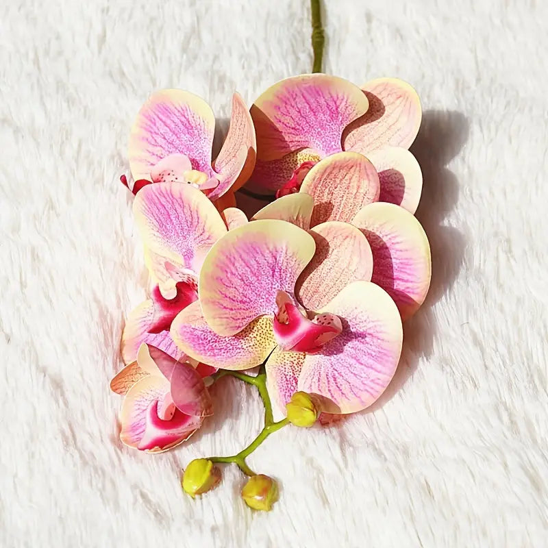 Artificial 6-Head Phalaenopsis Orchid