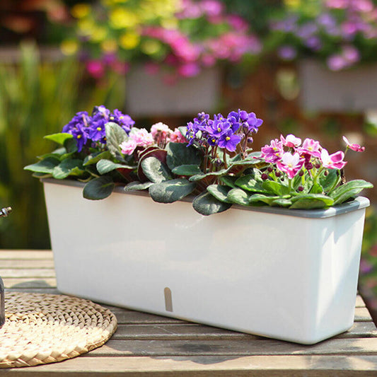 Slimline Self-Watering Planter – Outdoor Fence-Friendly Design | Plant Mate