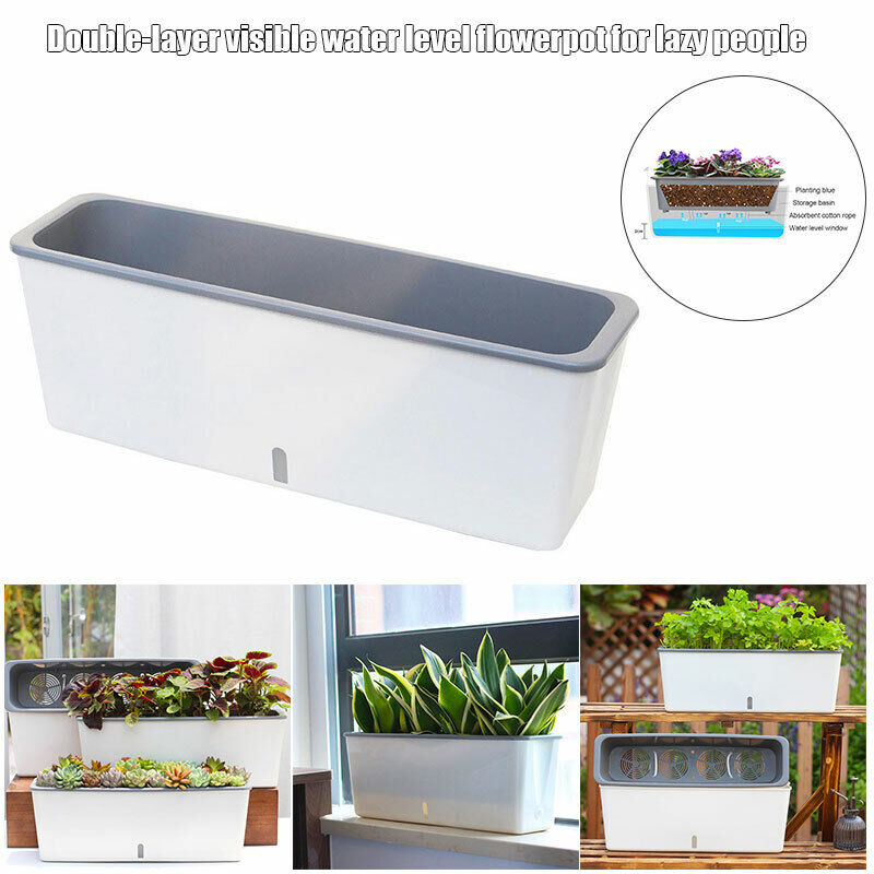 Slimline Self-Watering Planter – Outdoor Fence-Friendly Design | Plant Mate