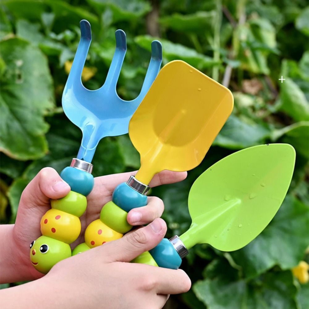 Tiny Gardeners – Toddler 6 Piece Gardening Tool Set with Safe Colorful Tools & Carry Bag for Backyard Fun