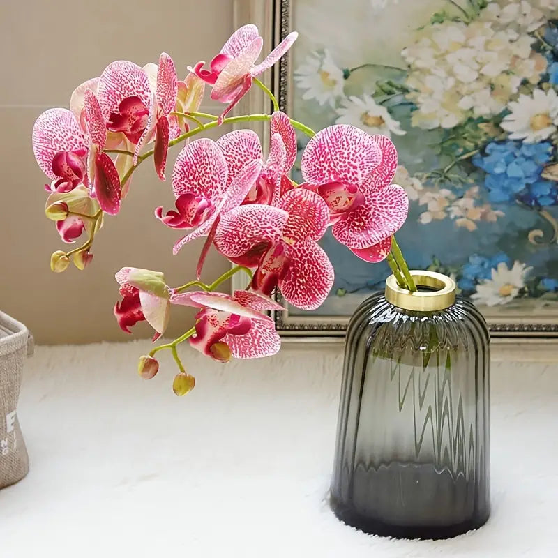 Artificial 6-Head Phalaenopsis Orchid