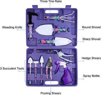 Decorative Garden Tool Set with Carry Case – Stylish & Functional for Garden Lovers | Plant Mate