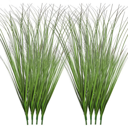 FOIMAS 12pcs Artificial Grass Plants 50cm Faux Shrubs Wheat Grass Greenery Stems Fake Plants for Indoor Outdoor Home Decoration