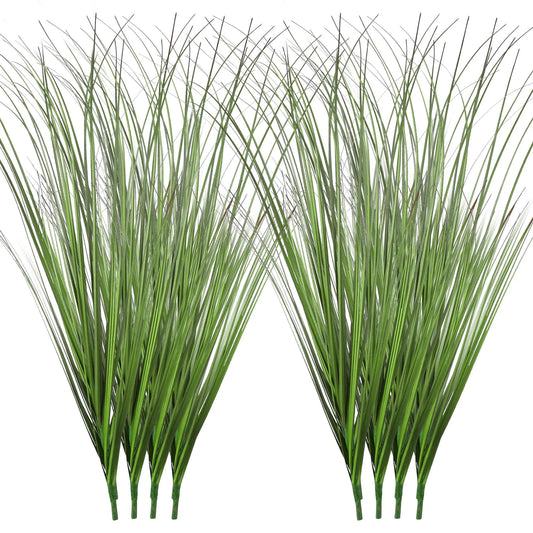 FOIMAS 12pcs Artificial Grass Plants 50cm Faux Shrubs Wheat Grass Greenery Stems Fake Plants for Indoor Outdoor Home Decoration