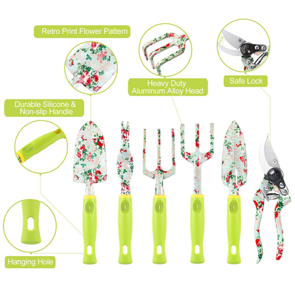 Plant Mate Floral Garden Tool Set – A Beautiful & Practical Gift for Garden Lovers!