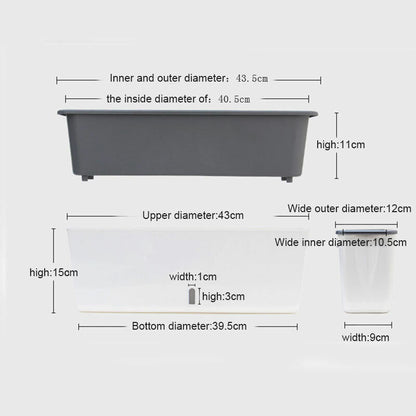 Slimline Self-Watering Planter – Outdoor Fence-Friendly Design | Plant Mate