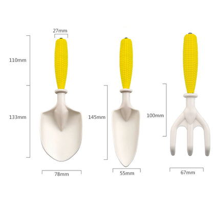 3-Piece Kids Garden Tool Set – Carrot & Corn Design | Plant Mate